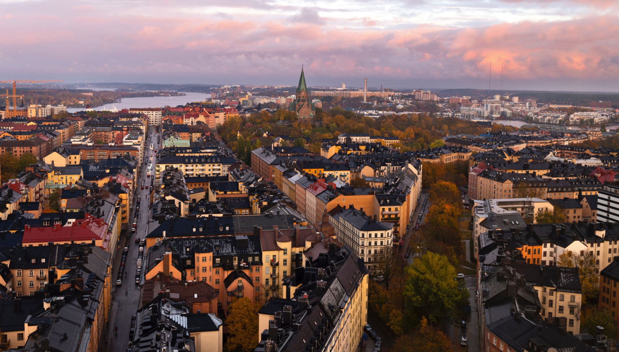 Les rooftops de Stockholm